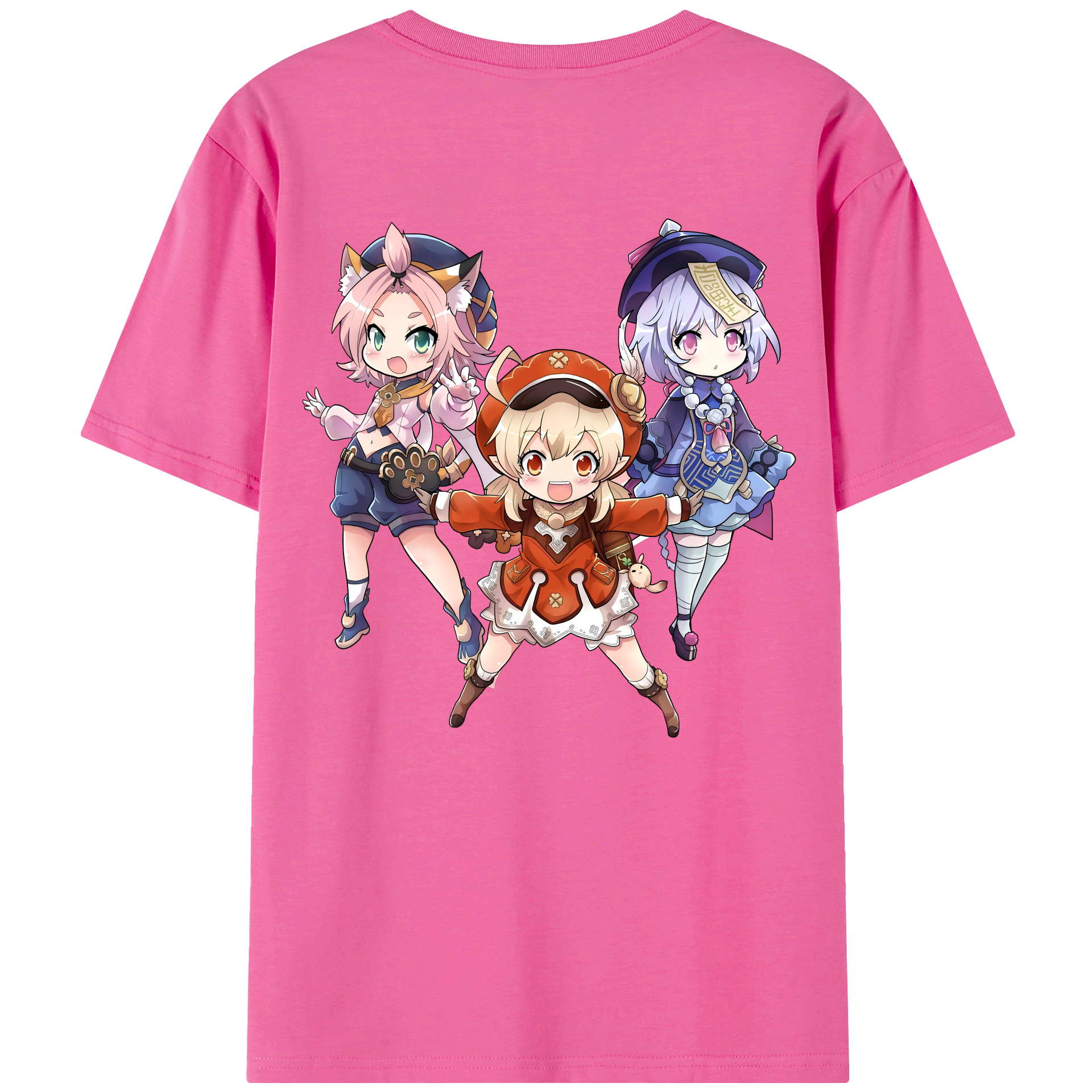 げんし神 七七 なな  genshin Nana レディース半袖Tシャツ(バックプリント)